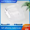 Punch-Free Silicone Door Stopper: Transparent, Adhesive, Anti-collision, Safe, Silent Flat Head Bumper