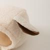 Urocza Czapka Dziecięca z Długimi Uszami Jagnięca Wełna Noworodek Chłopiec Dziewczynka Zima Ciepła Nauszniki Beanie Jednolity Kolor Outdoor Anty-zimowa Niemowlęca Czapka Bonnet