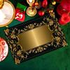 4pc [Elegant Placemats] The Elegant Golden Linen Placemats Are Suitable for Kitchen Dining and Coffee Heat-resistant Placemats