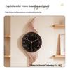 Home Living Room Silent Quartz Wall Clock with Glass Mirror Surface