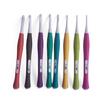 Complete Set of 8 Crochet Hooks Plastic Handle Knitting Needle for Sweater Weaving