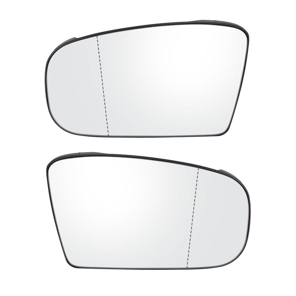 2PCS Side Rearview Heated Mirror Glass for Mercedes Benz S-Class W220 1998-2002 CL-Class W215 2000-2003 2208100321 2208100421 белый