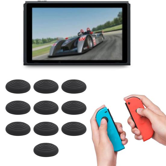 10Pcs Joystick Caps Replacement for PS5 Anti-Slip Game Controller Thumb Grips Silicone Analog Stick Covers Game Controller Accessories Parts