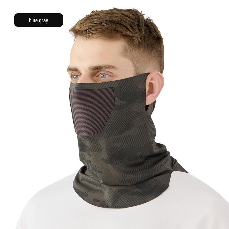UV Protection Ice Silk Neck Gaiter Face Mask, Breathable and Seamless for Cycling – Unisex
