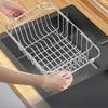 Sink Drain Basket Stainless Steel Dish Sink Vegetable Basin Telescopic Kitchen Storage Rack Dish Storage Rack Kitchen Supplies