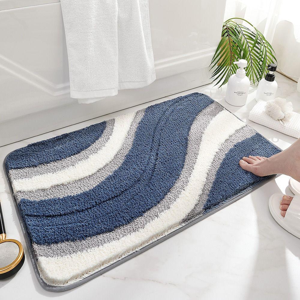 Anti-slip Floor Mat Absorbent Rug Entrance Carpet Cashmere Bath Carpet  Bathroom