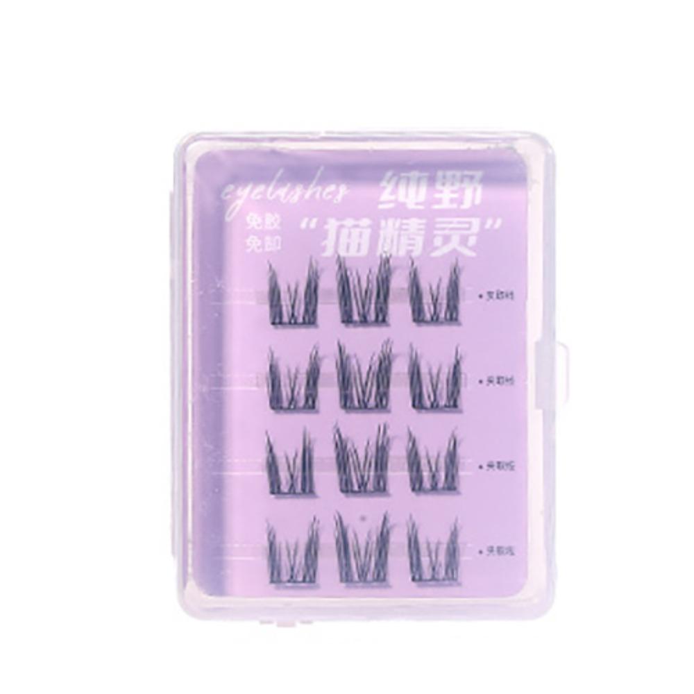 Makeup Adhesive False Eyelashes Sweet Glue Free Fake Lashes False Eyelash Clusters  Makeup Tool