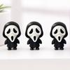 Scream Ghost Face Ornament 3D Printed Ornament, Mini Desktop Statue for Halloween Compact Decor Decoration, Funny Skeleton Figurine Home Office Shelf
