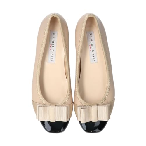 Bridget Birkin Walk Women's Ribbon Walking Pumps, Beige, Size 24.0 cm, 535206