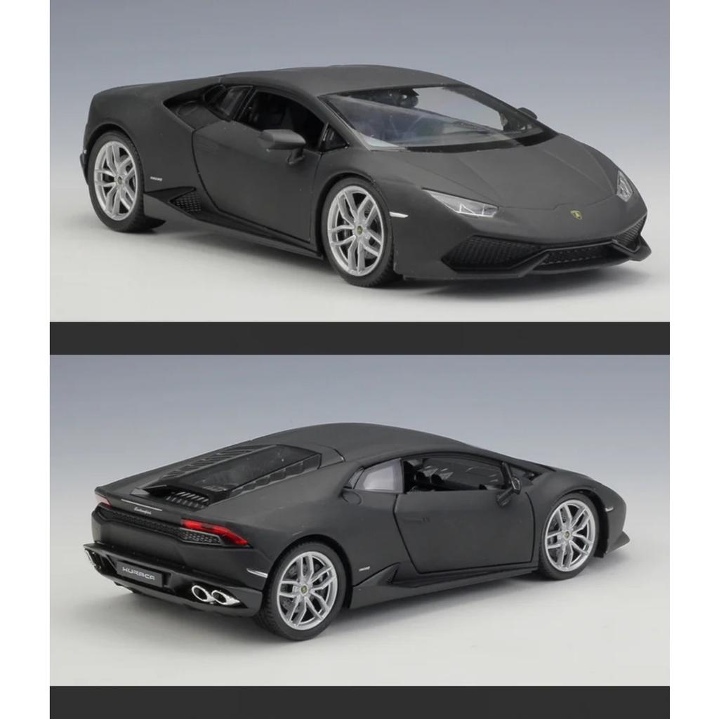 Welly 1/24 Lamborghini Huracan LP610-4 Alloy Racing Car Model Diecast Metal Sports Car Model Simulation Collection Kids Toy Gift