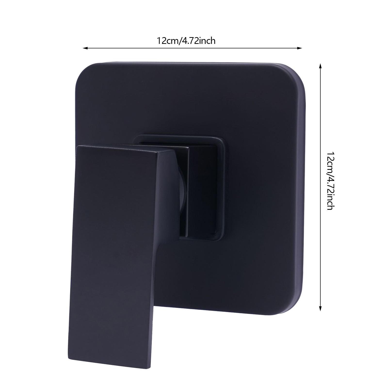 

Однофункциональный смесительный клапан для душа, настенное крепление, черный комплект для душа, хромированный комплект для душа с гаечным ключом чёрный