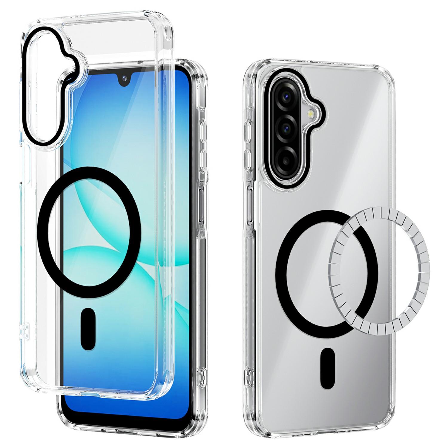 

ABEEL For Samsung Galaxy A17 5G/4G Magnetic Case Anti Scratch Clear TPU PC Phone Back Cover