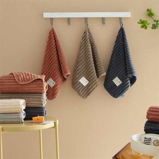 Osuška na obličej Vysoce absorpční bez loupání Nadýchaná měkká osuška z korálového fleecu pro děti Dospělí Cestovní 74 x 34 cm
