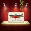 Vintage Steelhead Trout Metal Wall Art Sign  Rustic Iron WaterproofDustproof Fish Decor for Home Weddings Parties Holidays