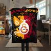 1pc Galatasaray Print Flannel Blanket, High Quality Comfortable for All Seasons, Home Decor, Warmth and Comfort, Perfect for Christmas Gifts56