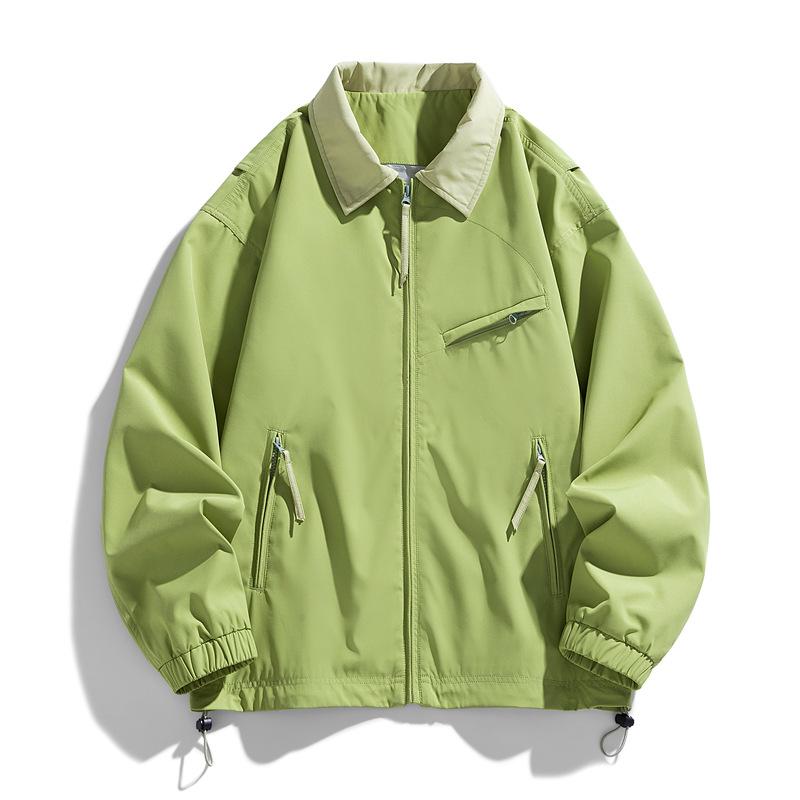 Spring and Autumn Men's and Women's Multi Pocket Hooded Waterproof Stormtrooper Jacket, Casual Jacket