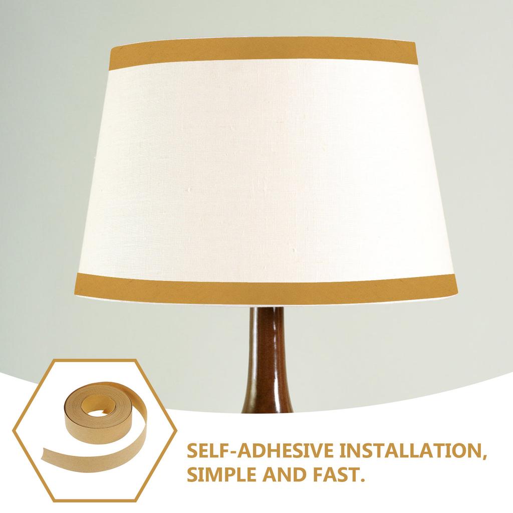Lampshade Edge Banding Tape Fabric Cloth Self Adhesive for Lamp Shade Repair Wrapping Crafts DIY Furniture Repair