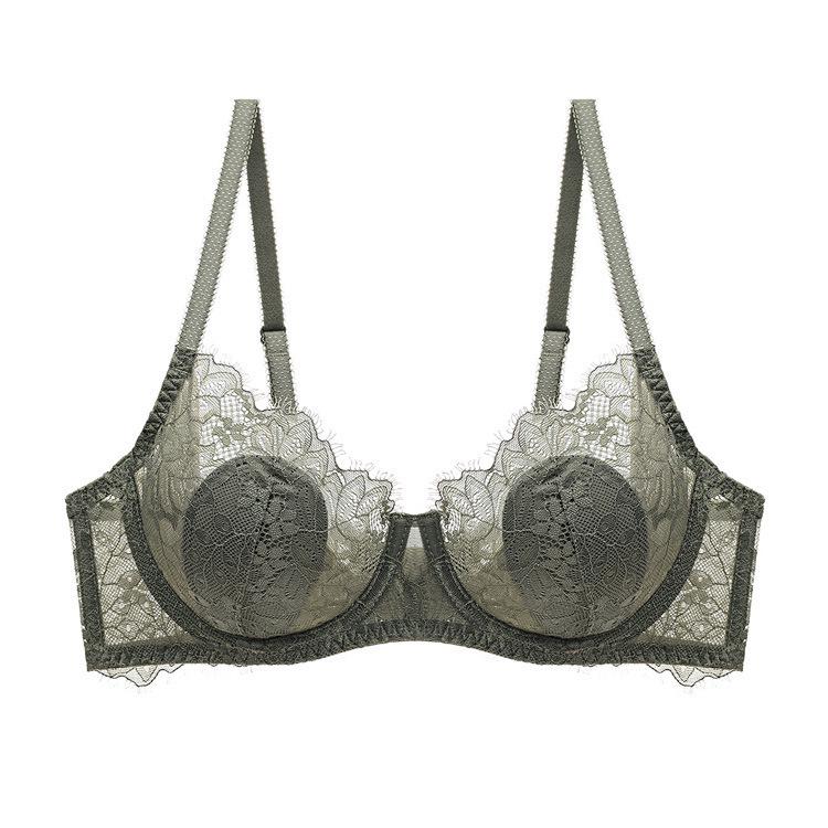

Европейский и американский стиль Сексуальный кружевной бюстгальтер - Прозрачный, Утягивающий, Большого размера 80B армия зеленый