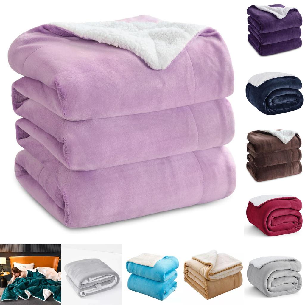 Polyester Plush Blanket With Warmth And Softness For Living Room And Bedroom