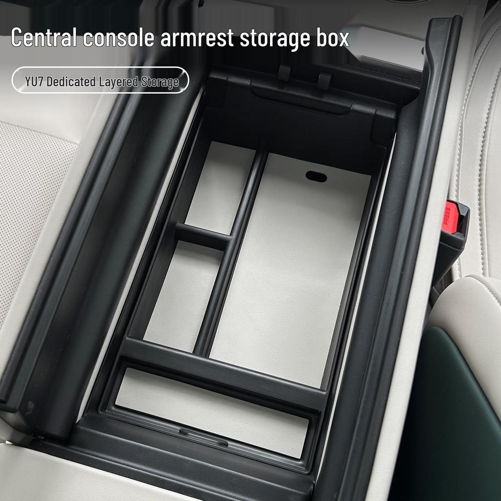 Compatible with Xiaomi YU7 Center Console Armrest and Lower Storage Box for Interior Accessories.