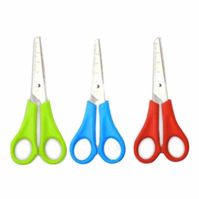 Ciseaux d'artisanat à pointe émoussée avec design d'échelle, manche en plastique, acier inoxydable, ciseaux polyvalents pour coudre, papier, école