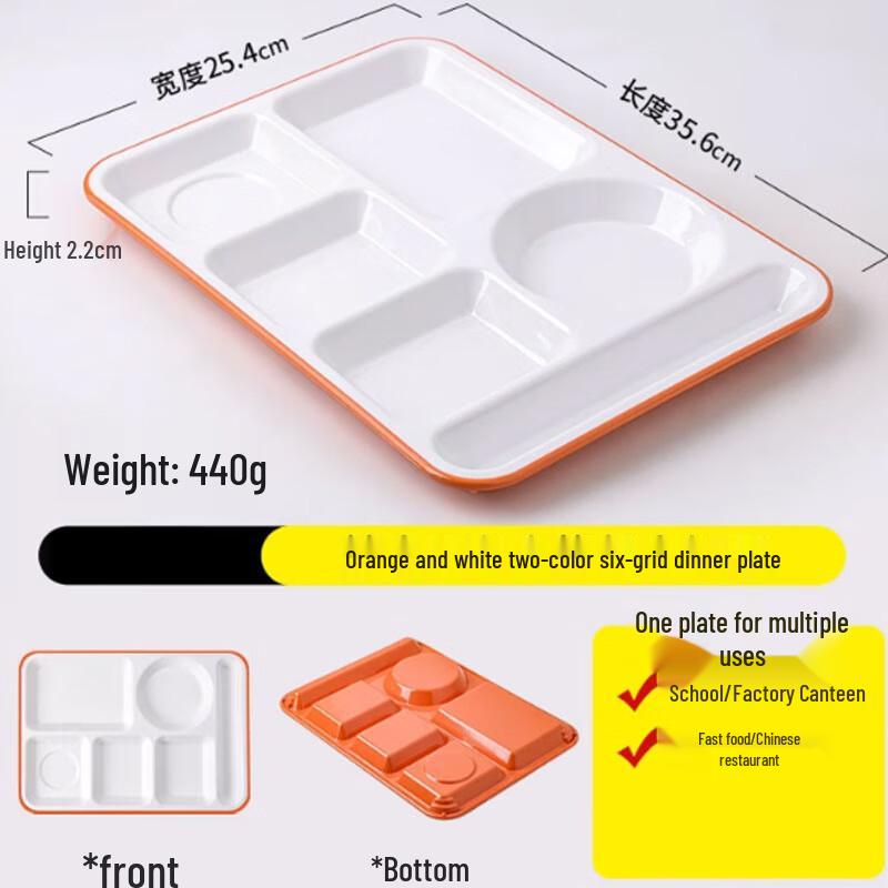MOSUO Melamine Divided Serving Plate