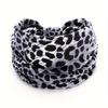 Fashion Leopard Print Headband - Wide Elastic Hair Band for Yoga, Running, Daily Wear - Women's Sporty Hair Accessory