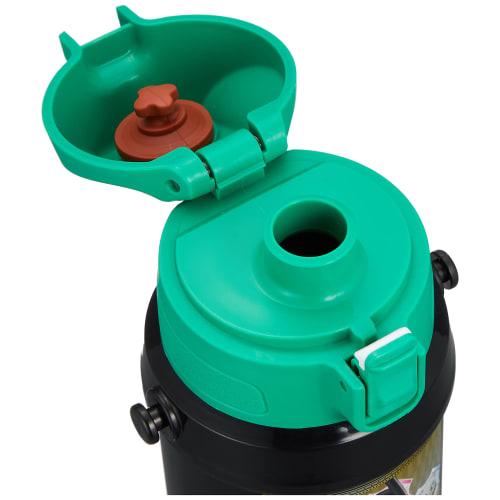 OSK Mug Bottle, Direct Stainless Steel Bottle, Demon Slayer: Kimetsu No Yaiba, 600ml, Insulated, Gift Boxed, SBR-600D, Green/Black