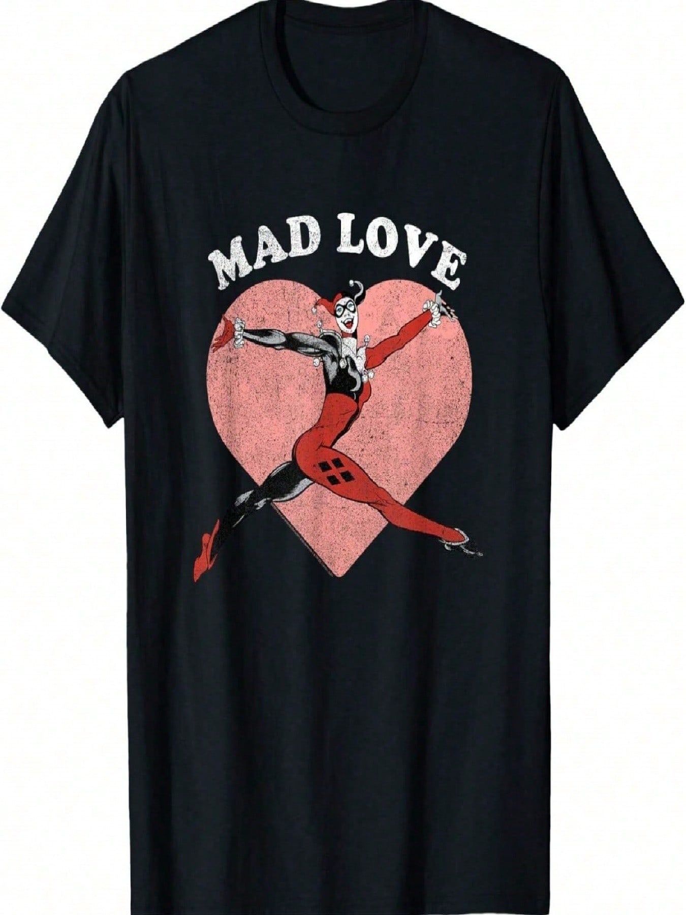 DC Comicsl Valentine s Day Mad Love T-Shirt S разноцветный
