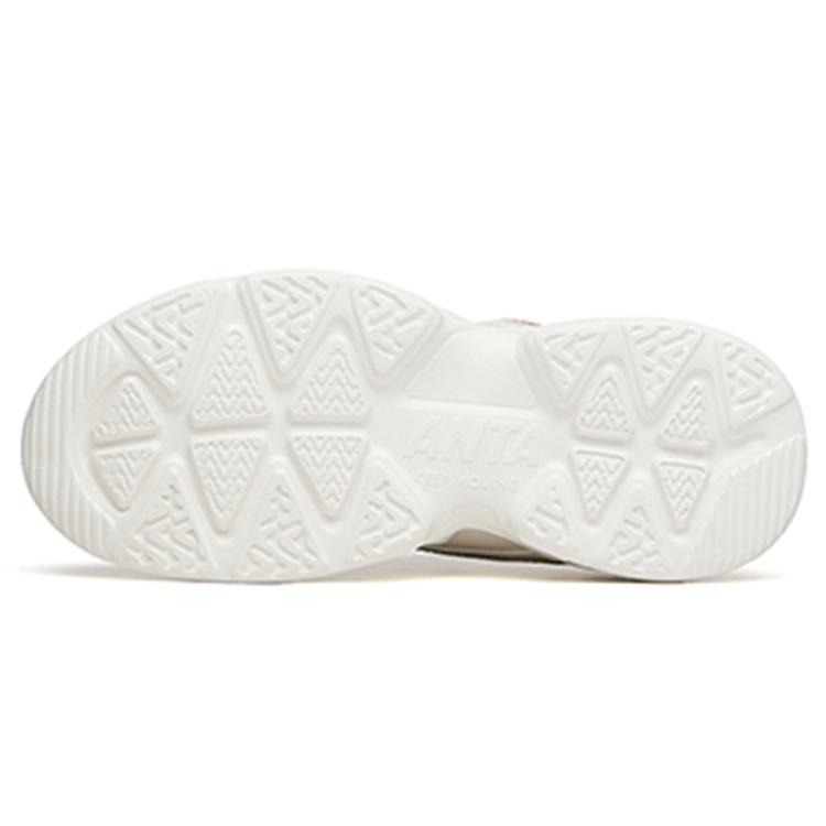 New Anta Life Collection Low Top Chunky Sneakers Women's White Gray Patchwork 922138890-6