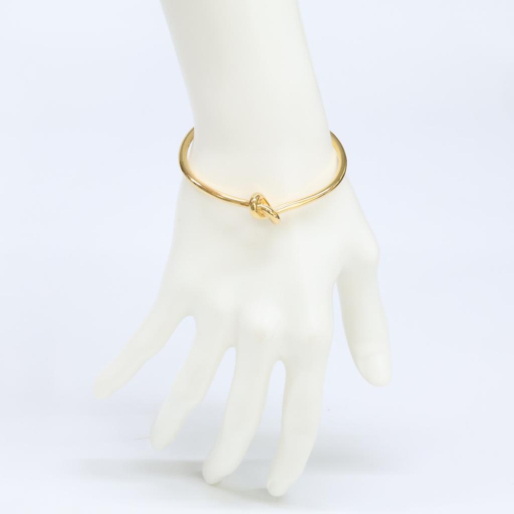 CELINE 46P466BRA.35OR Knot Extra Thin Bracelet / Gold Finish Brass Bangle C2 goldUsed