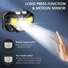 1200mAh Ultra Bright LED Rechargeable Headlight with Motion Sensor and 8 Lighting Modes Suitable for Outdoor Camping, Running, and Fishing