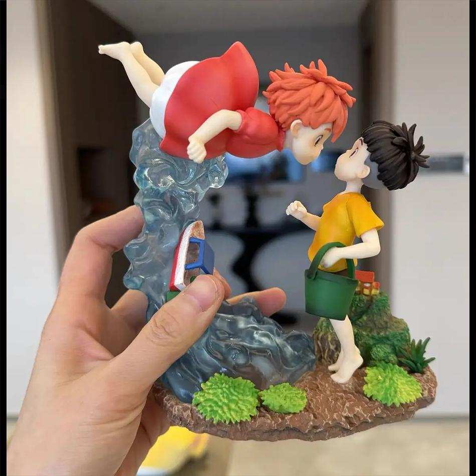 Ponyo On The Cliff Figure Ponyo Sousky Seagal Figure Pvc Gk Statue Anime Action Figurine 15cm Model Doll Collection Toy Kid Gift