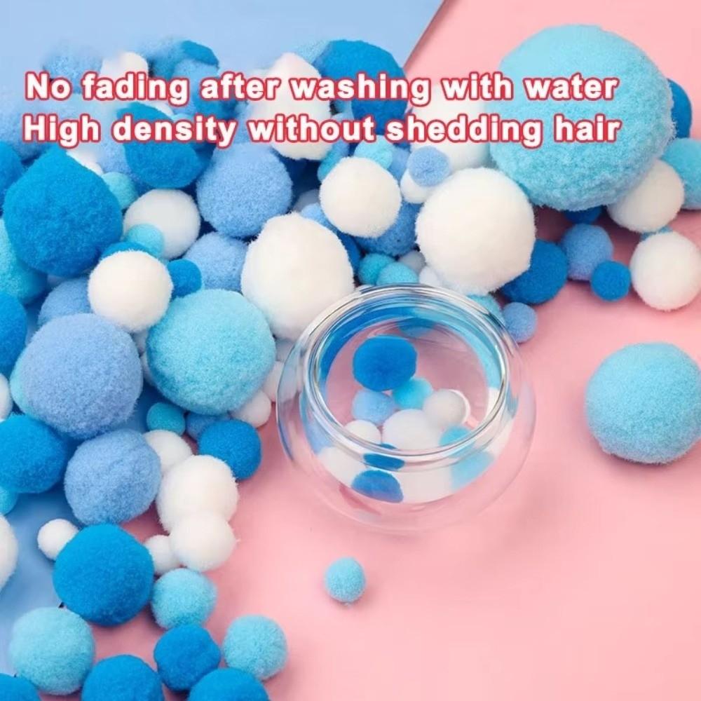 New Craft DIY Pompom Fluffy Balls Stuffed Pompoms Fur Ball Mixed Size 10-30mm Pom Poms Kids Toy