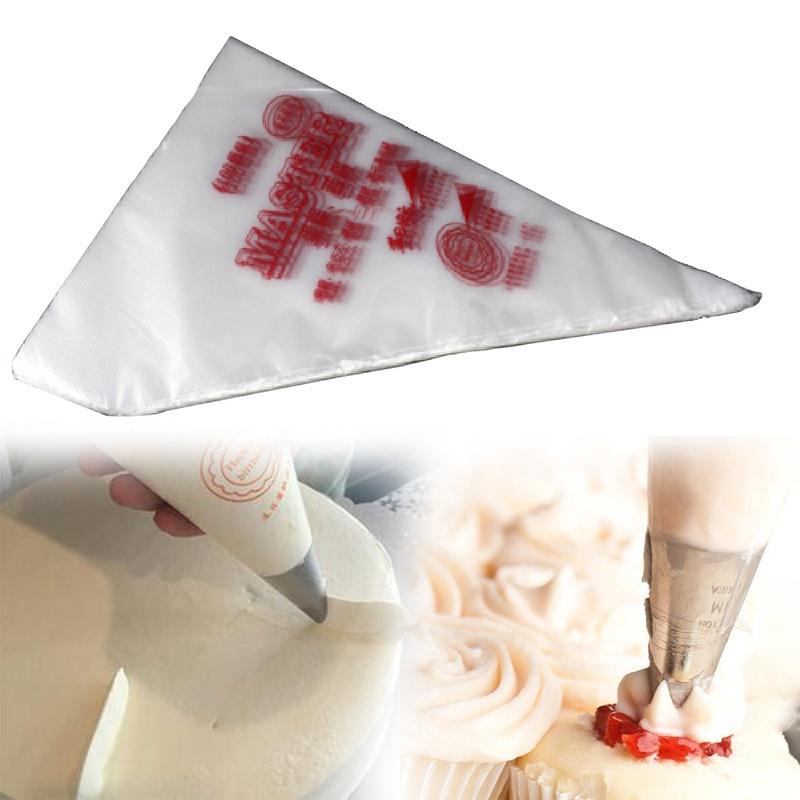 New 100Pcs/Pack 3 Size Disposable Piping Bag Icing Fondant Cake Cream Decorating Pastry Tip Tool