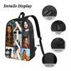 3Pcs Nina Chuba Singer Accessories Backpack Set for Kids Pencil Boxes Bookbag Sets with Lunch Box For School Students Daypack