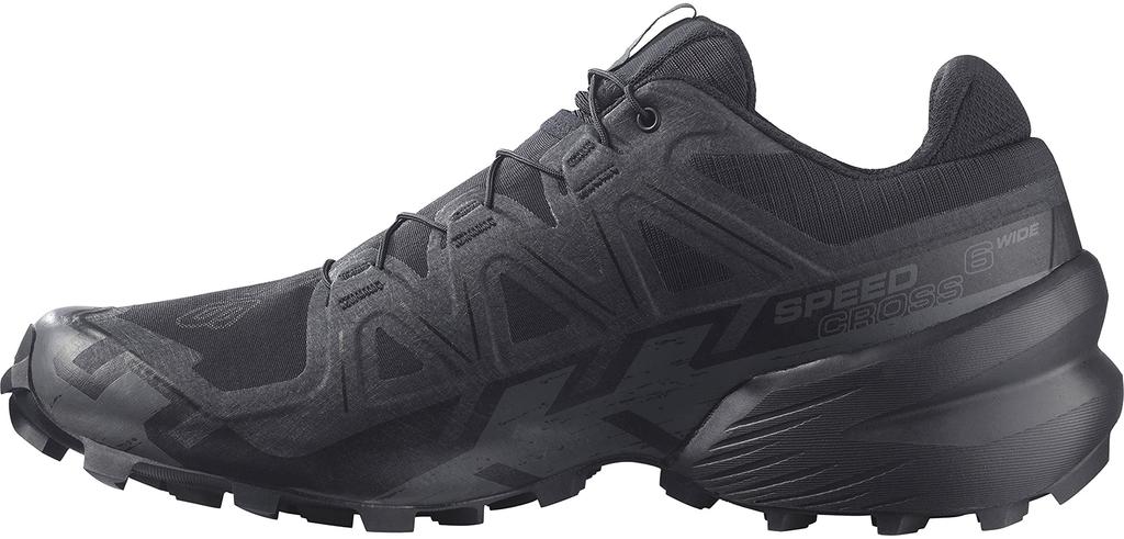 Salomon Speedcross 6 Wide Size Men's Sneakers, Black, 26.0 (L41744000)