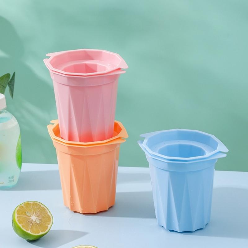 Silicone Ice Cube Maker Bar Party Ice Cup Mold Summer Juice Drinks Shot Glasses Ice Mould Drinking Tool Glass Mold