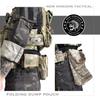NEW HORIZON Folding Dump Pouch Multicam Mesh Roll-Up Foldable Dump Pouch Utility Pouch Multicam Mesh Molle Compatible Airsoft (Multicam)