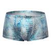 Męskie bokserki majtki Męskie bokserki ze sztucznej skóry Męskie majtki z U-pouch Sekowna gejowska bielizna Męskie Hombre Bokserki Lingerie Club Wear