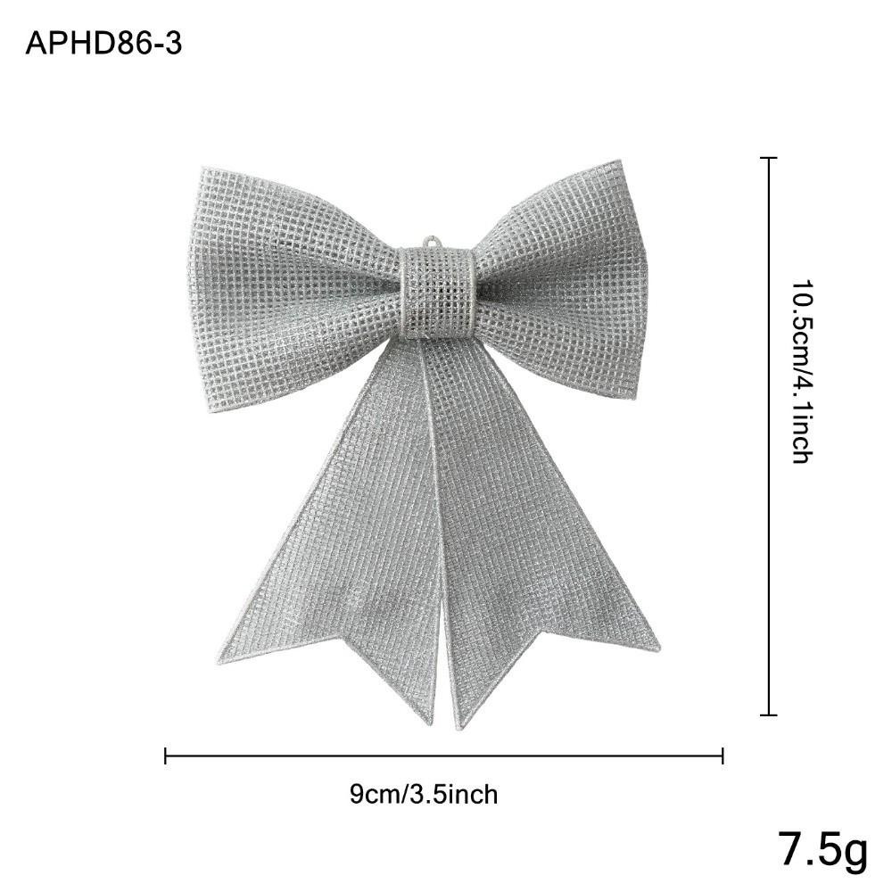 Plastic Christmas Bow Ornament Bow Shaped Holiday Bow Decoration Window Display