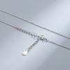 S925 Sterling Silver Gold Plated Collarbone Chain Round Beads Snake Bone Box Twisted Flower Chain Necklace Fashion Jewelry