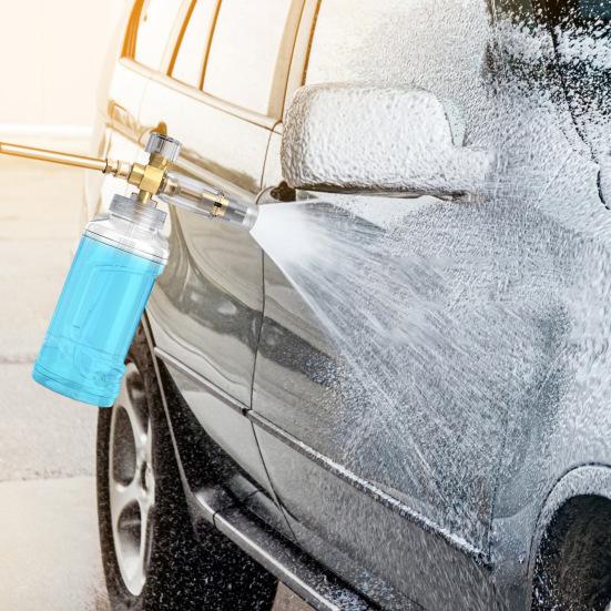 1000ML Watering Can Foam Pressure Washer Bottle Quick Connect Adjustable Nozzle Car Wash Sprayer Professional Car