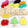 Handmade Craft Toy For Kids With Wooden Materials For Diy Creative Weaving And Threading Activities