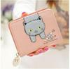 Korean Style Women's Cartoon Zipper Wallet: Cute Short Purse & Card Holder