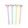 Back To School Season 10pcs 0.5mm Cartoon Unicorn Neutral Pen Creative Study Stationery Exam Black Water-based Pen Cute
