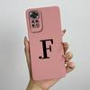 For Xiaomi Redmi Note 11 11S 4G 5G Case Cute Initial Letters Soft Liquid Silicone Shell For Redmi Note11 11 S 11 Pro Funda Capa