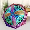 1pc Celtic Knot Mandala Folding Umbrella , 8 Ribs Casual Durable Lightweight Portable Travelling Umbrella For Men & Women yy250728104