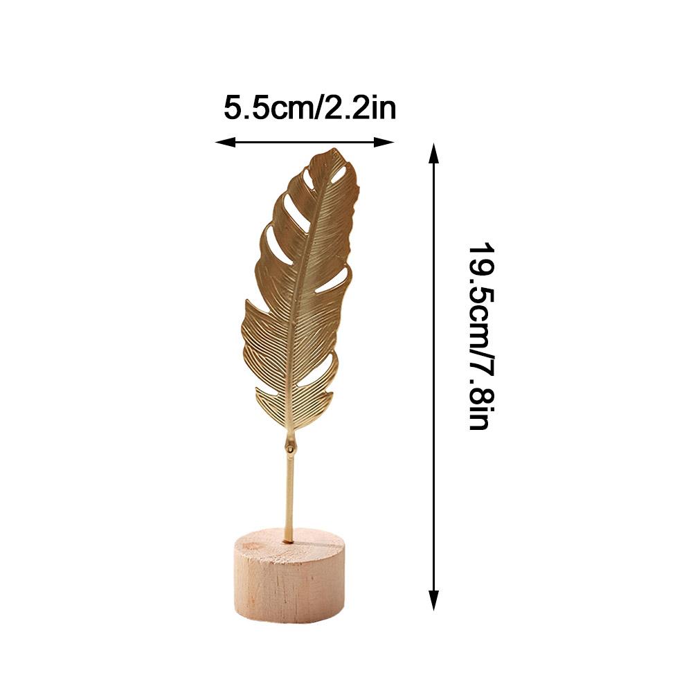 1pc Nordic style light luxury metal crafts creative home living room foyer wine cabinet decorations iron ginkgo leaf ornaments