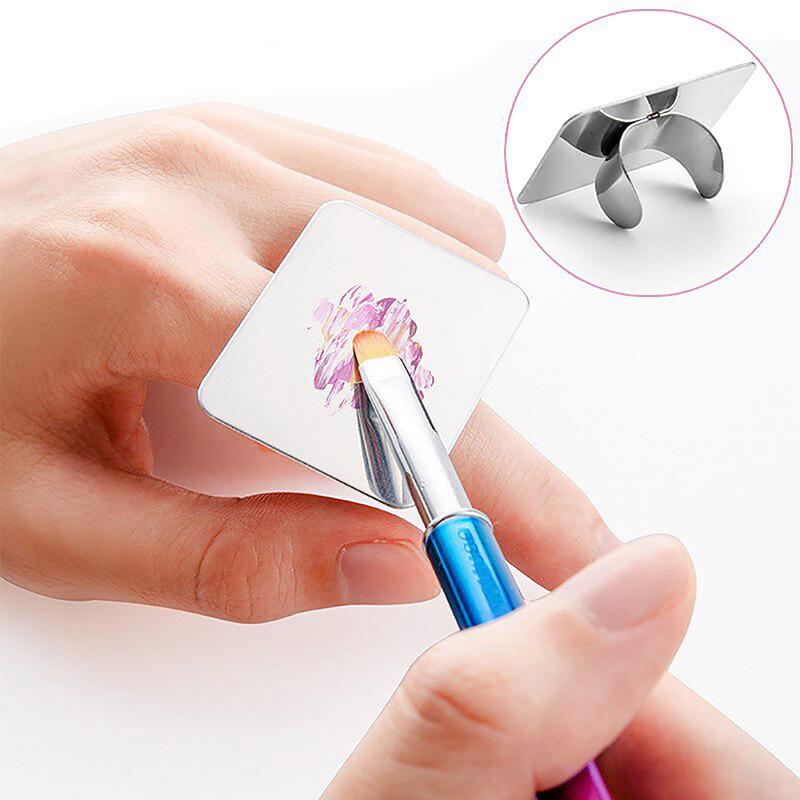 Stainless Steel Makeup Mixer Cosmetic Nail Art Mixing Set Palette Spatula Tool